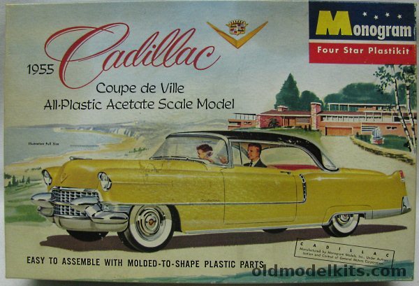 Monogram 1/20 1955 Cadillac Coupe de Ville, P5-295 plastic model kit